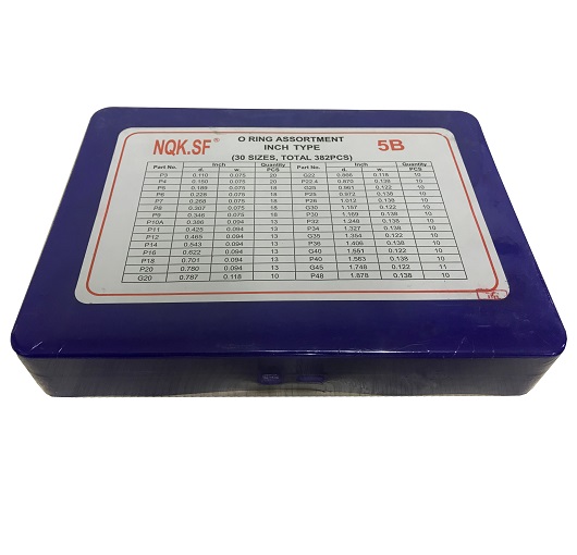 Набор колец №5В, Дюйм. в кейсе 382 шт