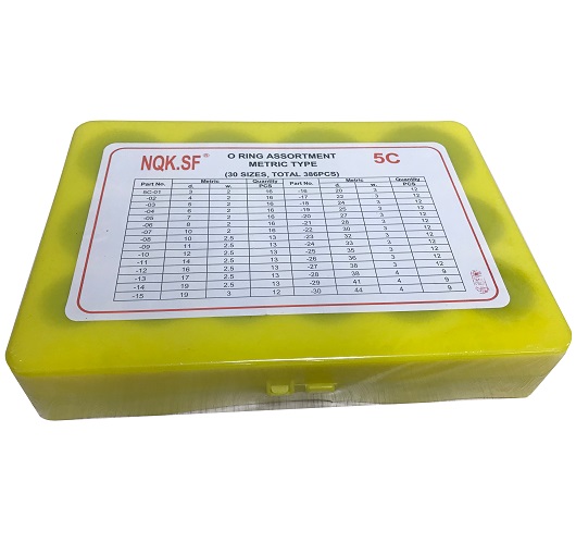 Набор колец №5С, Метр. в кейсе 386 шт