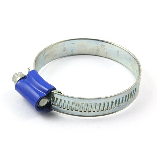 Хомут червячный с синим замком
